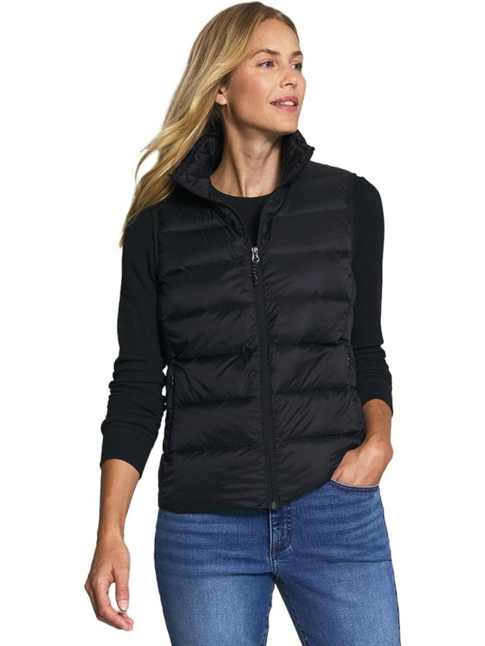 Women's Lightweight Down Vest - Warm, Packable, Stylish Outerwear for Layering